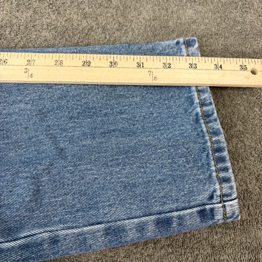 Levis Jeans Men 28x34 Blue 505 Regular Fit Straight Leg Denim Casual Everyday